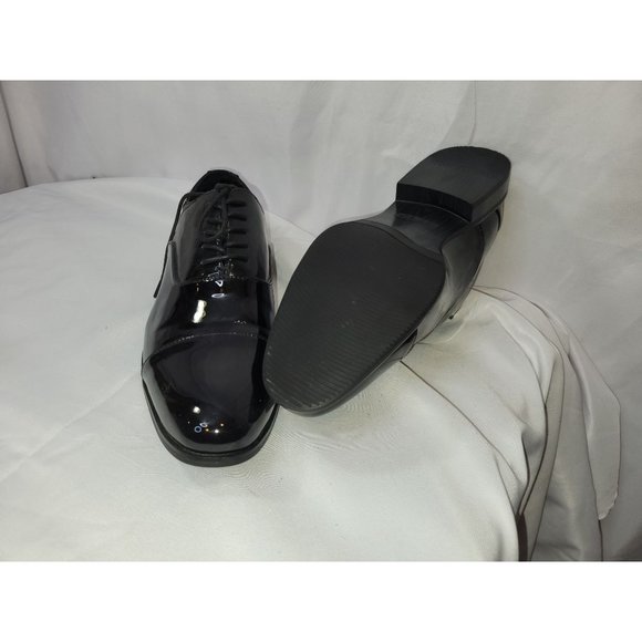 STACY ADAMS Gala Cap Toe Oxford Men's Shoes Size 10w Stylish Shiny NWOT - Picture 2 of 5